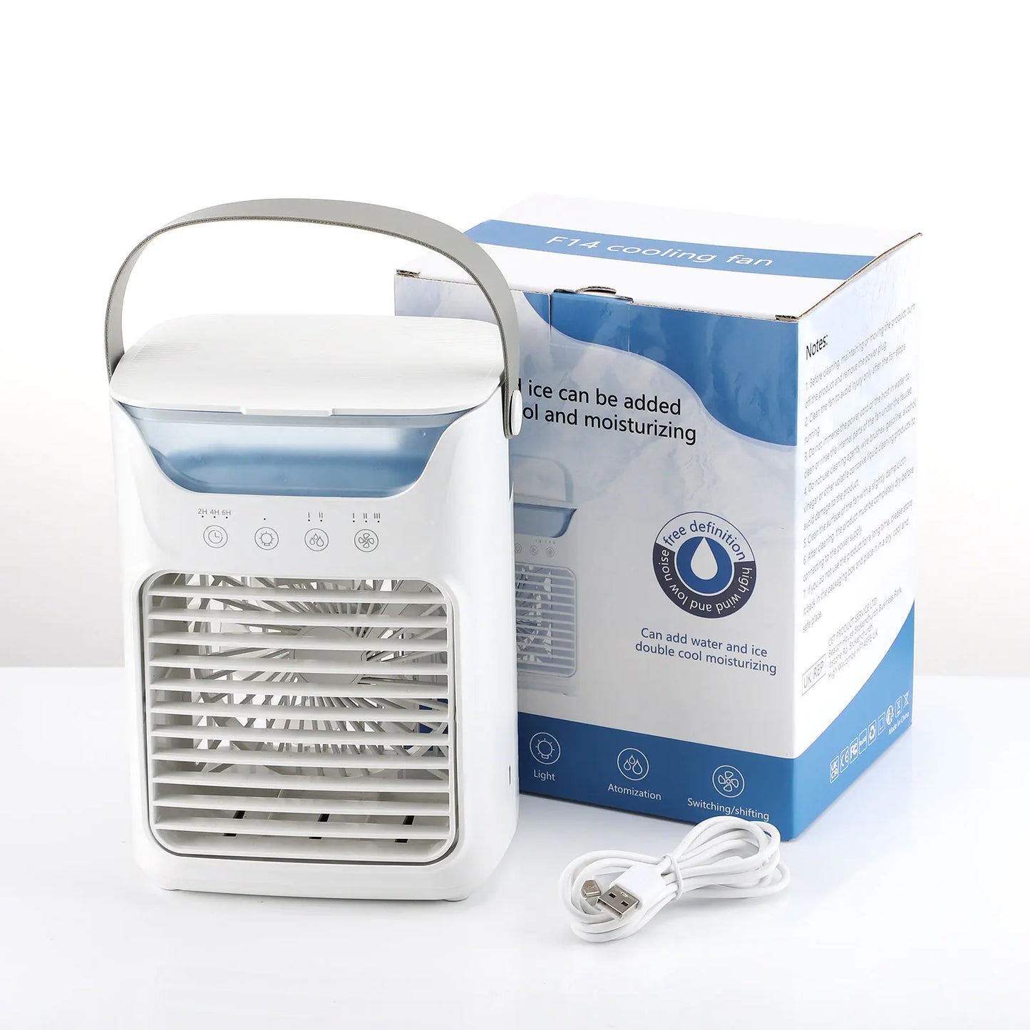 Portable USB Desktop Cooling Fan with Timer (New Model)